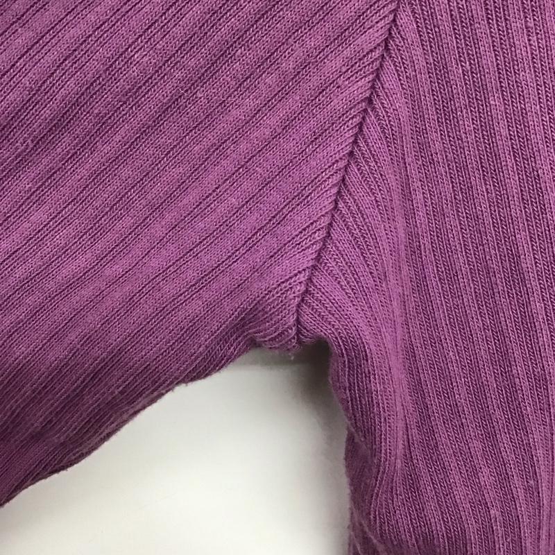 アースミュージックアンドエコロジー earth music&ecology カーディガン 長袖 M 無地 紫 / パープル /  レディース USED 古着 中古 10142790