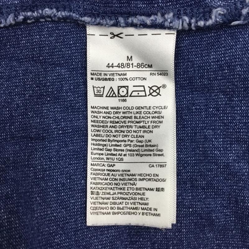 ギャップ GAP Tシャツ 半袖 クルーネック 胸ポケット M 無地 インディゴ / インディゴ /  メンズ USED 古着 中古 10119338