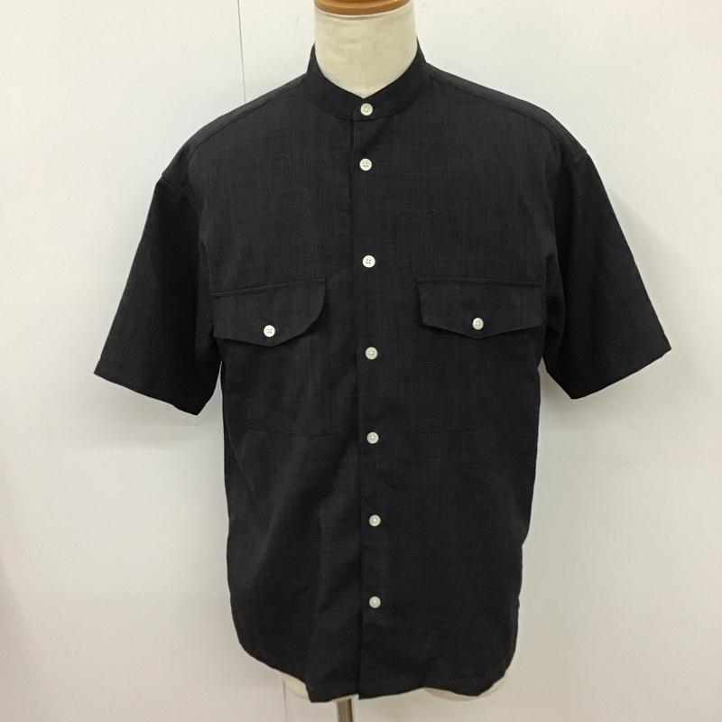 レイジブルー RAGEBLUE シャツ、ブラウス 半袖 RB020516AD オーバーサイズ スタンドカラー L 無地 黒 / ブラック /  メンズ USED 古着 中古 10116792