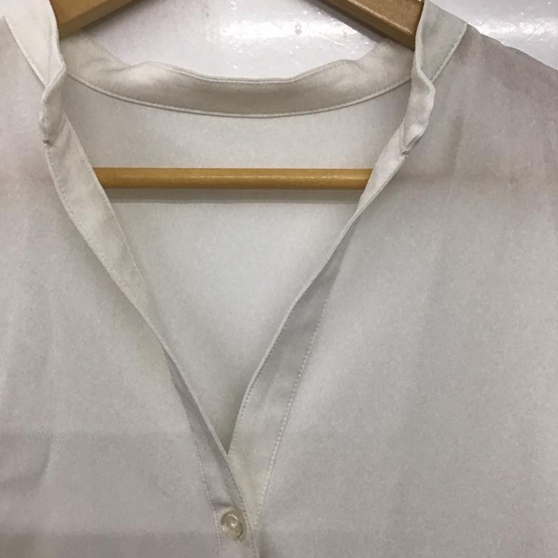 ユナイテッドアローズ UNITED ARROWS シャツ、ブラウス 長袖 9111-673-0018 MARW UNITED ARROWS タック スリーブシャツ 無地 白 / ホワイト /  レディース USED 古着 中古 10142147