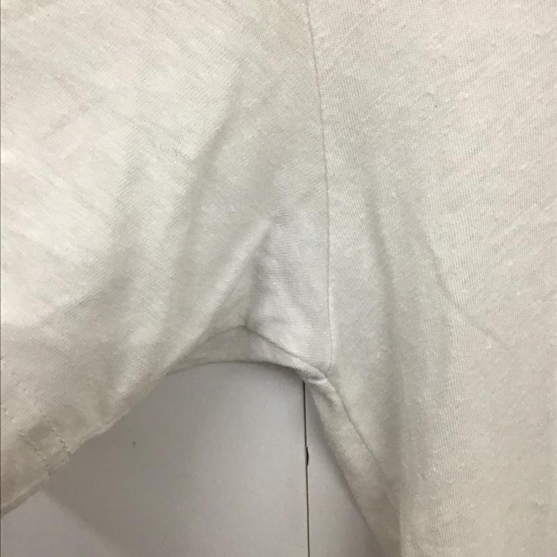 デウスエクスマキナ DEUS EX MACHINA Tシャツ 半袖 半袖カットソー プリントTシャツ クルーネックカットソー XS ロゴ、文字 白 / ホワイト /  メンズ USED 古着 中古 10132414