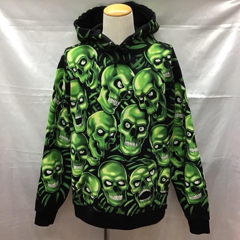 シュプリーム Supreme パーカー 半袖 18SS SkullPileHoodedSweartshirt スカルパイル 長袖パーカー プリントパーカー M プリント マルチカラー / マルチカラー /  メンズ USED 古着 中古 10113571