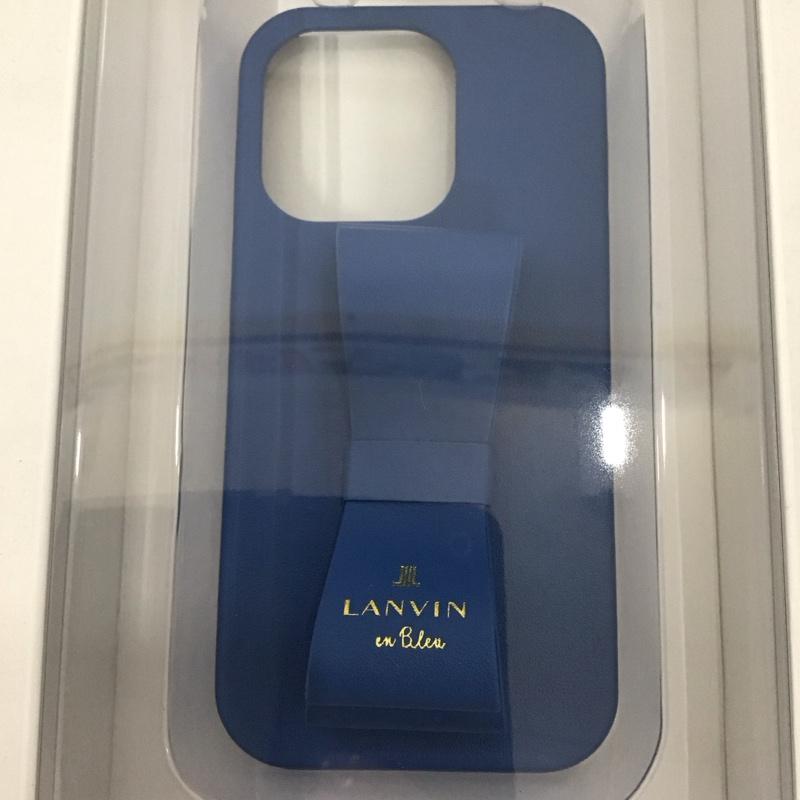 ランバン LANVIN ファッション小物 ファッション小物 LBNVYSRIP2261P iPhone 14 Proケース iPhoneケース リボンバックケース 無地 青 / ブルー /  レディース USED 古着 中古 10122914
