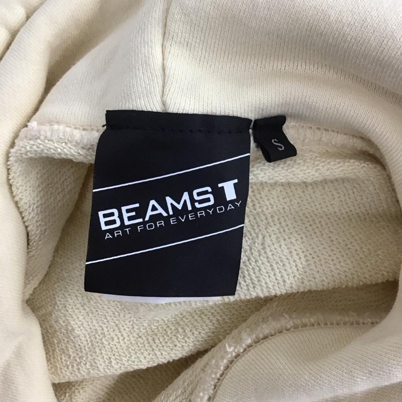 ビームスティー BEAMS T パーカー 長袖 11-13-2812-349 Shadow Graphic Sweat Parka 猫 S プリント アイボリー / アイボリー /  メンズ USED 古着 中古 10123224