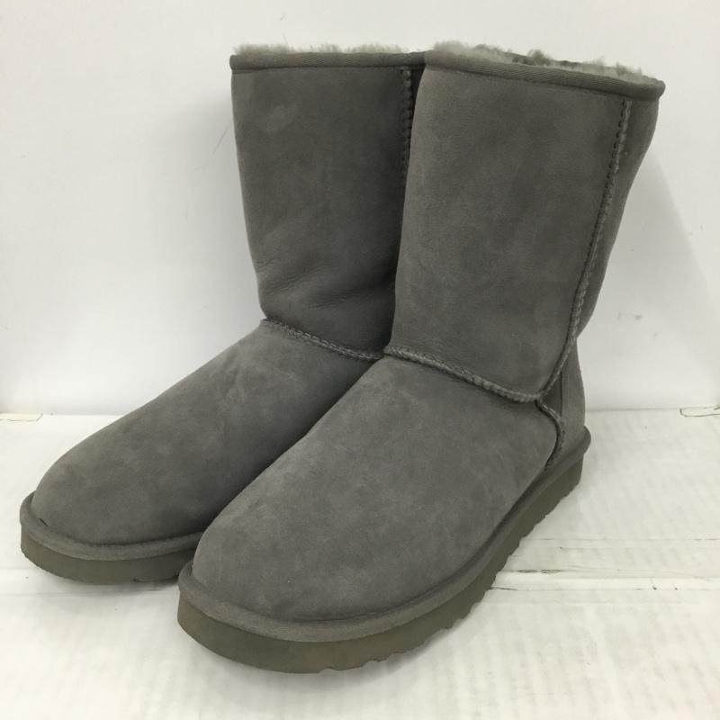 アグ UGG ブーツ 一般 5800 F23112G ムートンブーツ 28cm 28.0cm ロゴ、文字 灰 / グレー /  メンズ USED 古着 中古 10124190