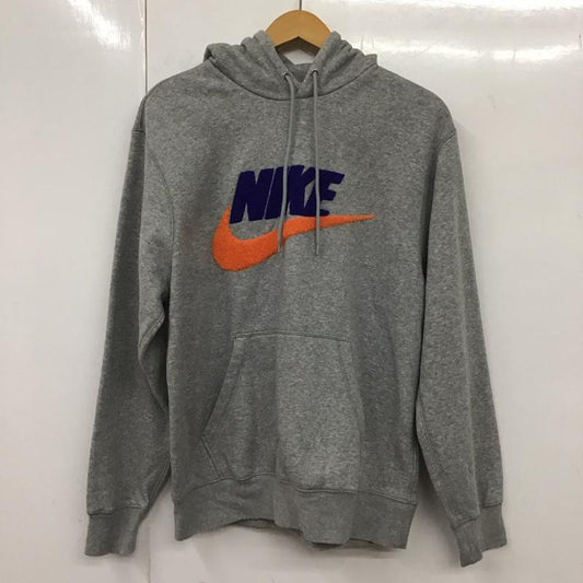 ナイキ NIKE パーカー 長袖 FN3105-063 長袖パーカー プリントスウェット プルオーバー M ロゴ、文字 灰 / グレー /  メンズ USED 古着 中古 10131985