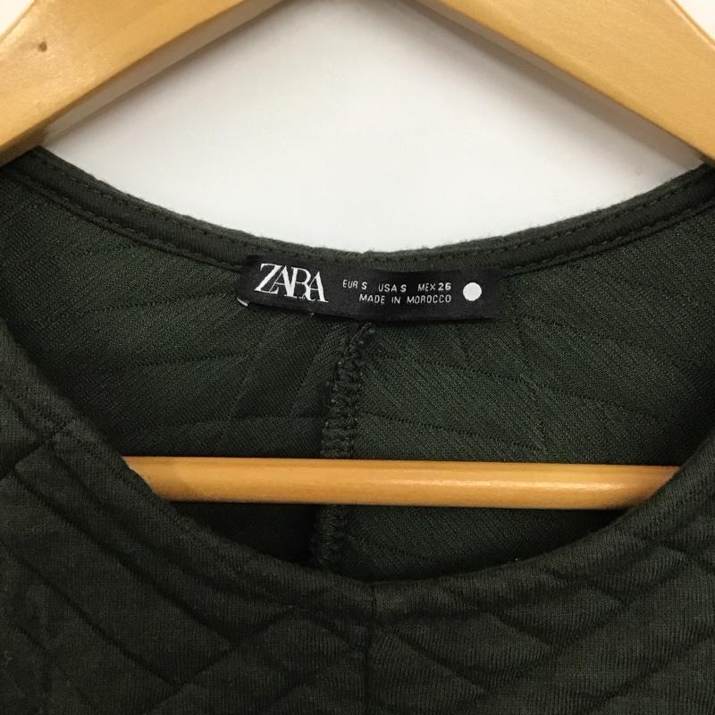 ザラ ZARA ベスト ベスト 4770 632 505 キルティング プルオーバー S 無地 カーキ / カーキ /  レディース USED 古着 中古 10139572