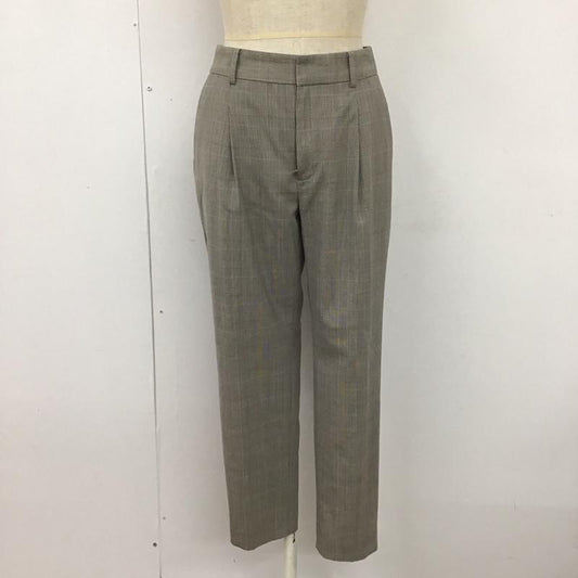 グリーンレーベルリラクシング green label relaxing パンツ スラックス 3514-138-1647 カチリラ テーパードパンツ 34 チェック 灰 / グレー /  レディース USED 古着 中古 10109665