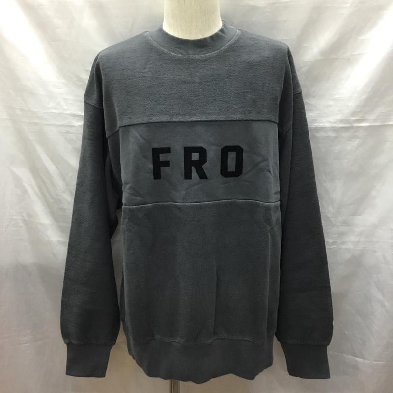 フリークスストア FREAK S STORE トレーナー 長袖 223-1222 スウェット 長袖トレーナー クルーネック XL ロゴ、文字 灰 / グレー /  メンズ USED 古着 中古 10121499