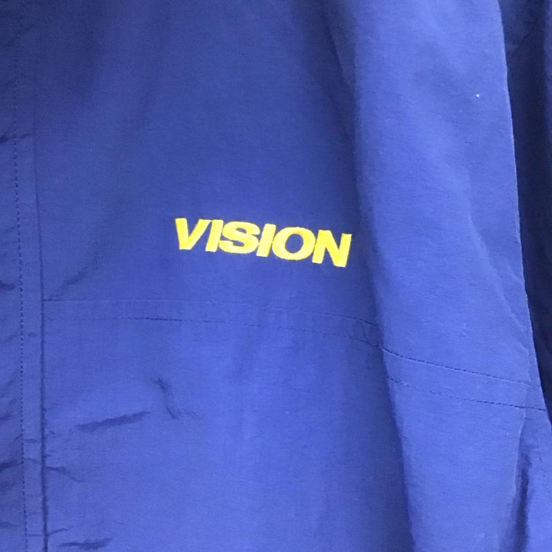 ヴィジョン VISION ジャケット、上着 ジャンパー、ブルゾン L 無地 X ロゴ、文字 紺 / ネイビー /  メンズ USED 古着 中古 10145727