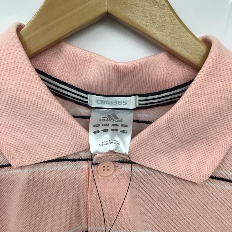 アディダス adidas ポロシャツ 半袖 L ボーダー柄 マルチカラー / マルチカラー /  メンズ USED 古着 中古 10130151