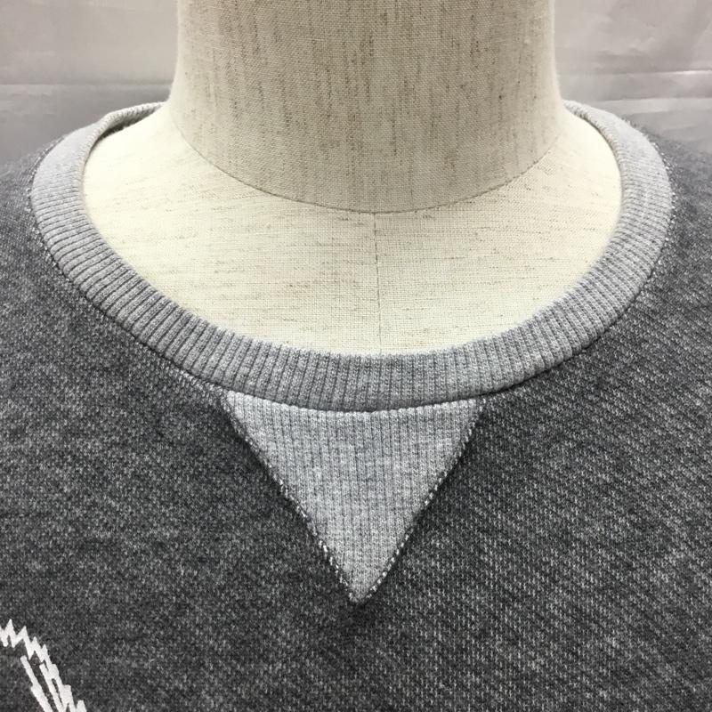 キツネティー Kitsune  Tee トレーナー 長袖 S プリント 灰 / グレー /  メンズ USED 古着 中古 10121823