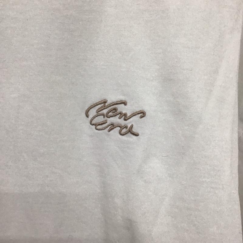 ニューエラ NEW ERA Tシャツ 半袖 クルーネック バックロゴ 刺繍 L ロゴ、文字 白 / ホワイト /  メンズ USED 古着 中古 10146536