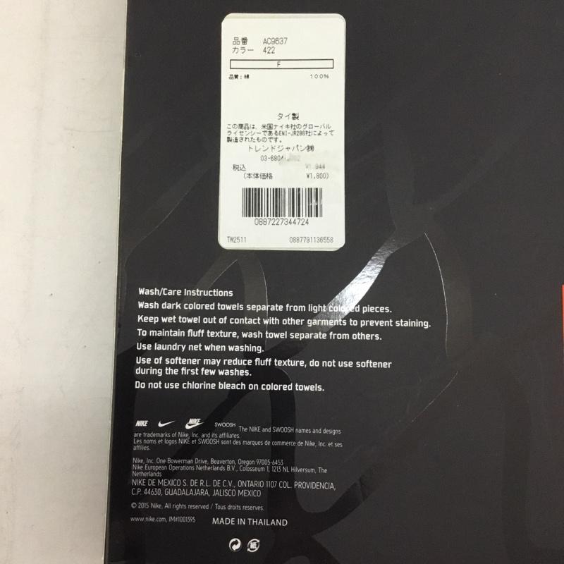 ナイキ NIKE ファッション小物 ファッション小物 AC9637 ソリッドコアタオル ミディアム コットン ワンポイント 青 / ブルー /  メンズ USED 古着 中古 10150195