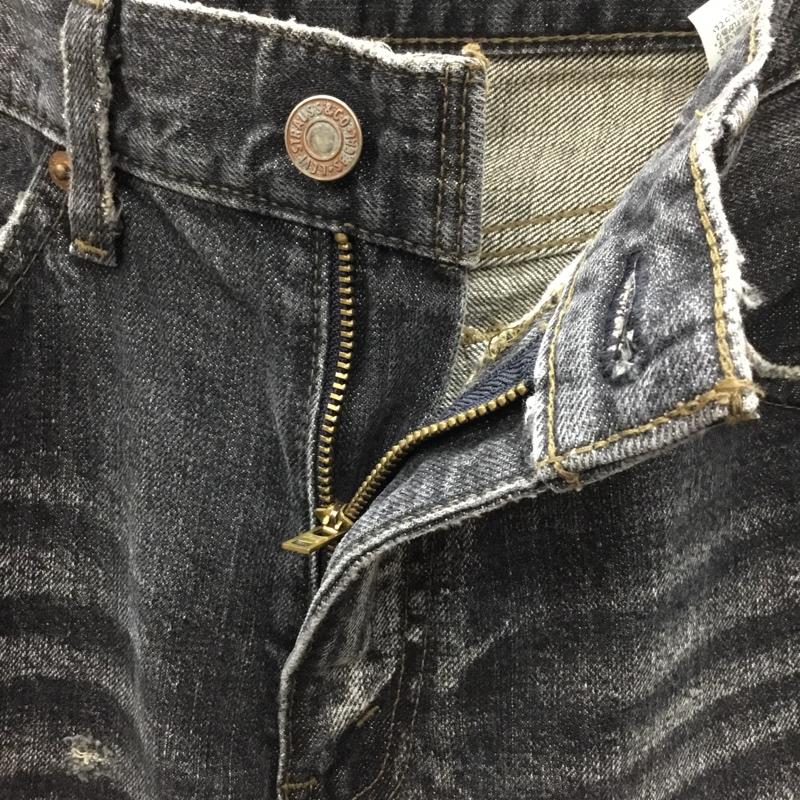 リーバイストラウスアンドコー Levi Strauss & co. パンツ デニム、ジーンズ デニムパンツ ストレートパンツ カジュアルパンツ ジーンズ 32インチ 無地 黒 / ブラック /  メンズ USED 古着 中古 10121923