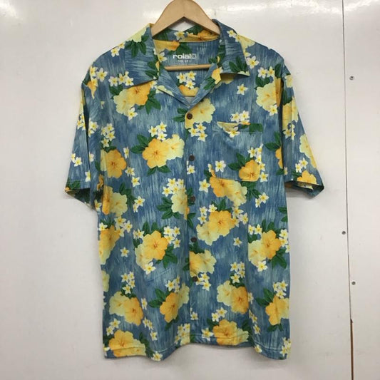 ロイヤル roial シャツ、ブラウス 半袖 半袖シャツ プリントシャツ ポケットシャツ アロハシャツ L プリント マルチカラー / マルチカラー /  メンズ USED 古着 中古 10140529
