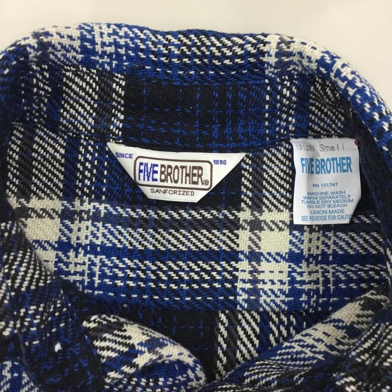 ファイブブラザー FIVE BROTHER シャツ、ブラウス 長袖 S チェック マルチカラー / マルチカラー /  メンズ USED 古着 中古 10121705