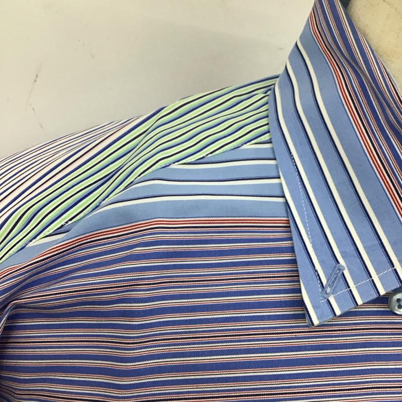 トミーヒルフィガー TOMMY HILFIGER シャツ、ブラウス 長袖 長袖シャツ カラーシャツ ポケットシャツ 長袖カットソー ボーダーシャツ M ボーダー柄 マルチカラー / マルチカラー /  メンズ USED 古着 中古 10114982