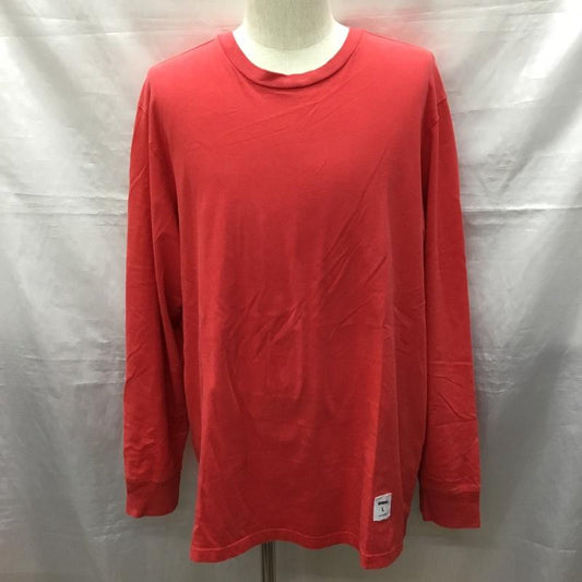 シュプリーム Supreme カットソー 長袖 19AW トレードマークロングスリーブ トップ ロンT バックプリント 長袖カットソー L ロゴ、文字 赤 / レッド /  メンズ USED 古着 中古 10120279