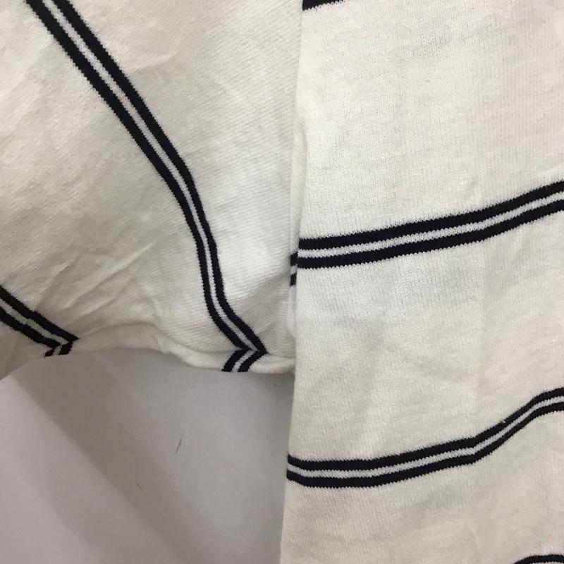 フレッシュサービス FreshService Tシャツ 半袖 半袖カットソー プリントTシャツ クルーネックカットソー ボーダー柄 白 / ホワイト / X 紺 / ネイビー /  メンズ USED 古着 中古 10134975