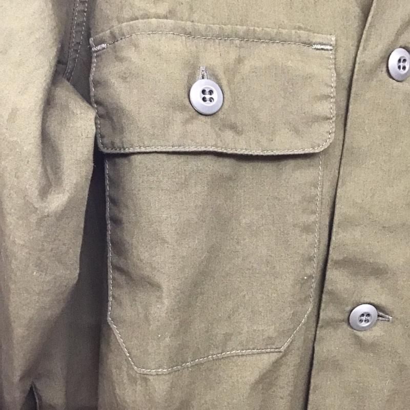 レアセル rehacer シャツ、ブラウス 長袖 長袖シャツ 無地シャツ カラーシャツ M 無地 カーキ / カーキ /  メンズ USED 古着 中古 10142936