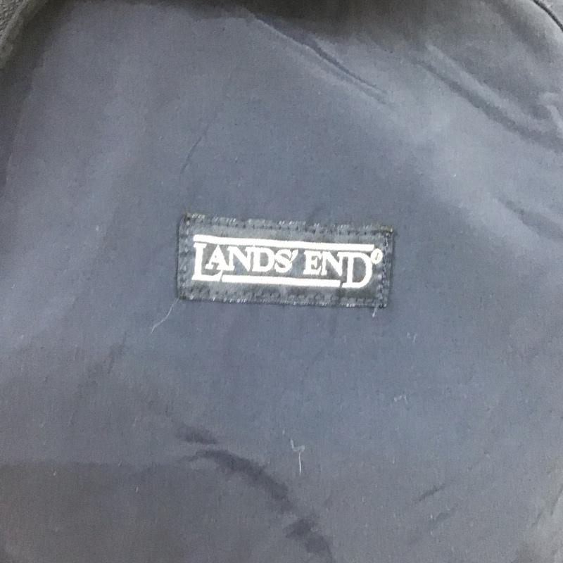 ランズエンド LANDS END ジャケット、上着 ジャンパー、ブルゾン ジップアップジャケット ジャンパー ジャケット カジュアルジャケット アウター L ロゴ、文字 紺 / ネイビー /  メンズ USED 古着 中古 10116001