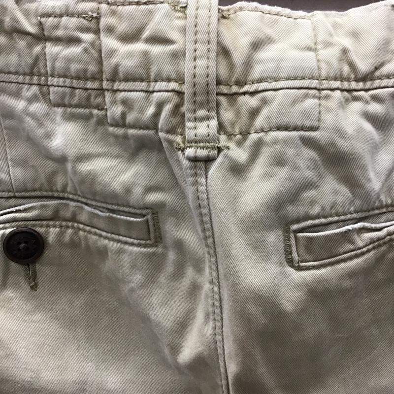 アバクロンビーアンドフィッチ ABERCROMBIE&FITCH パンツ チノパン チノパン カジュアルパンツ ワイドパンツ ストレートパンツ 28インチ 無地 ベージュ / ベージュ /  メンズ USED 古着 中古 10116573