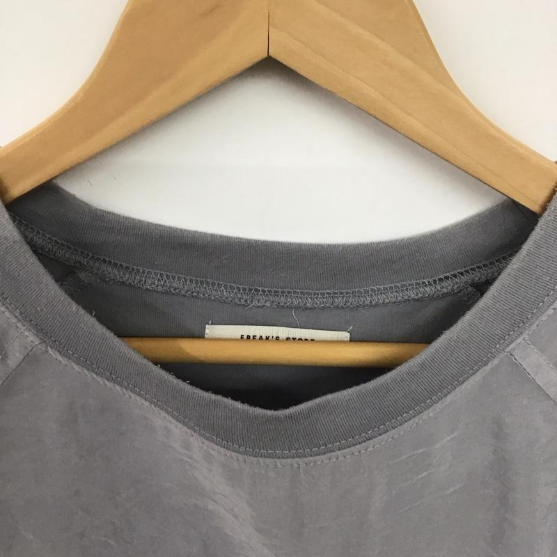 フリークスストア FREAK S STORE カットソー 半袖 シアー プルオーバー F 252630 FREE 無地 灰 / グレー /  レディース USED 古着 中古 10147847