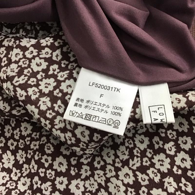 ローリーズファーム LOWRYS FARM スカート ロングスカート ロングスカート タイトスカート ストレッチ FREE プリント 茶 / ブラウン /  レディース USED 古着 中古 10142686