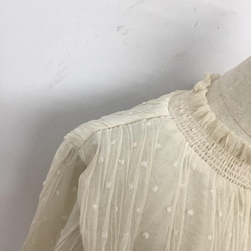 アルシーヴ archives カットソー 長袖 M 無地 アイボリー / アイボリー /  レディース USED 古着 中古 10105885