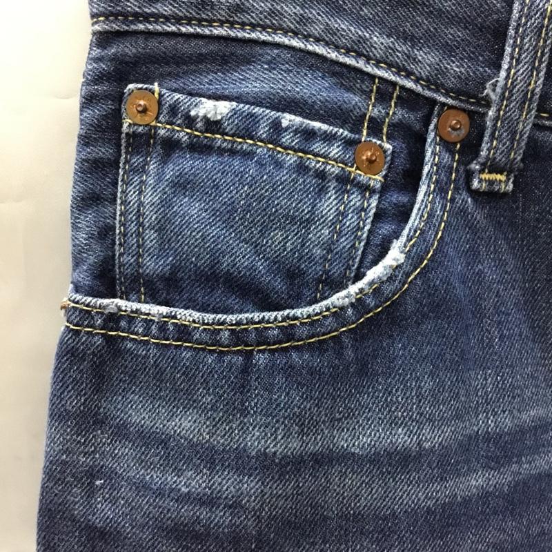 リーバイス Levi s パンツ デニム、ジーンズ ハーフパンツ 30インチ 無地 インディゴ / インディゴ /  メンズ USED 古着 中古 10108796