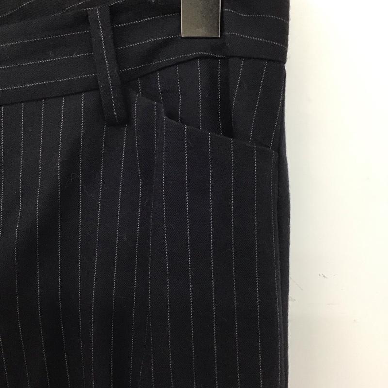 セオリーリュクス theory luxe パンツ スラックス 38 ストライプ 黒 / ブラック /  レディース USED 古着 中古 10133161