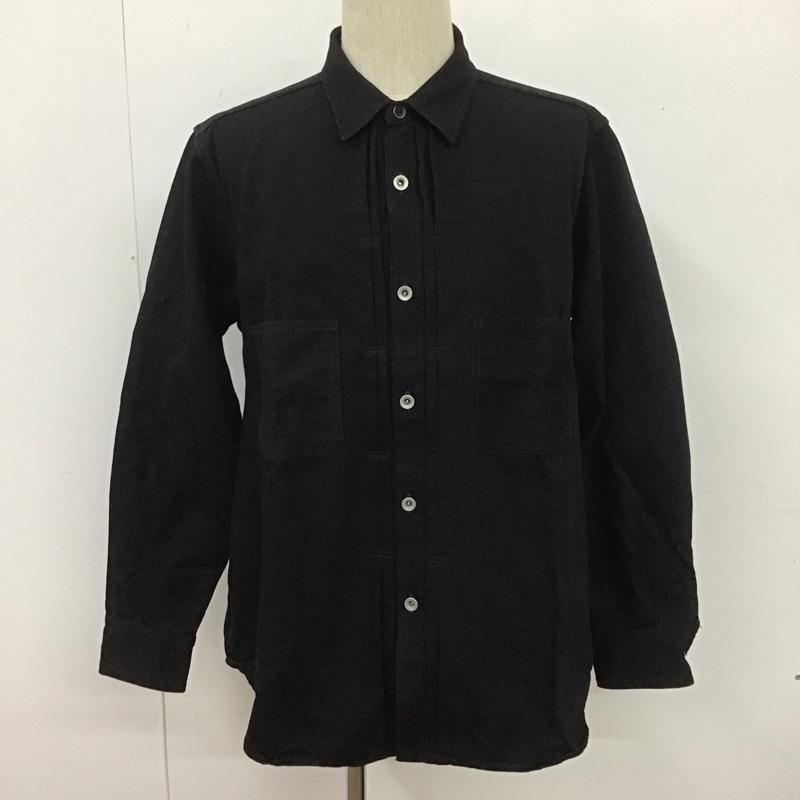 エフオービーファクトリー FOB FACTORY ジャケット、上着 ジャケット、ブレザー F3484 セルヴィッチデニムコールマイナーシャツ 長袖シャツジャケット カラージャケット 3 無地 黒 / ブラック /  メンズ USED 古着 中古 10107127