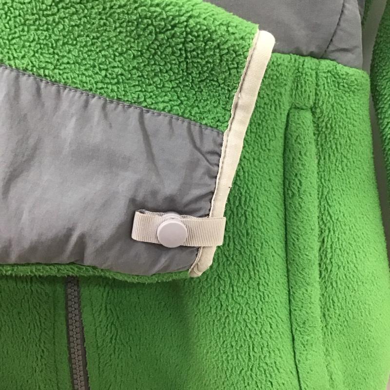 ザノースフェイス THE NORTH FACE ジャケット、上着 ジャンパー、ブルゾン ジップアップジャケット フリースジャケット アウター S ロゴ、文字 灰 / グレー / X 緑 / グリーン /  レディース USED 古着 中古 10126400