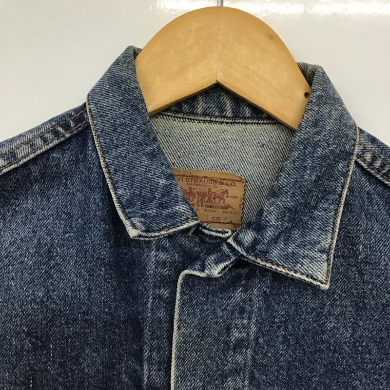 リーバイス Levi s ジャケット、上着 ジャケット、ブレザー デニムジャケット Gジャン M 無地 インディゴ / インディゴ /  レディース USED 古着 中古 10129630