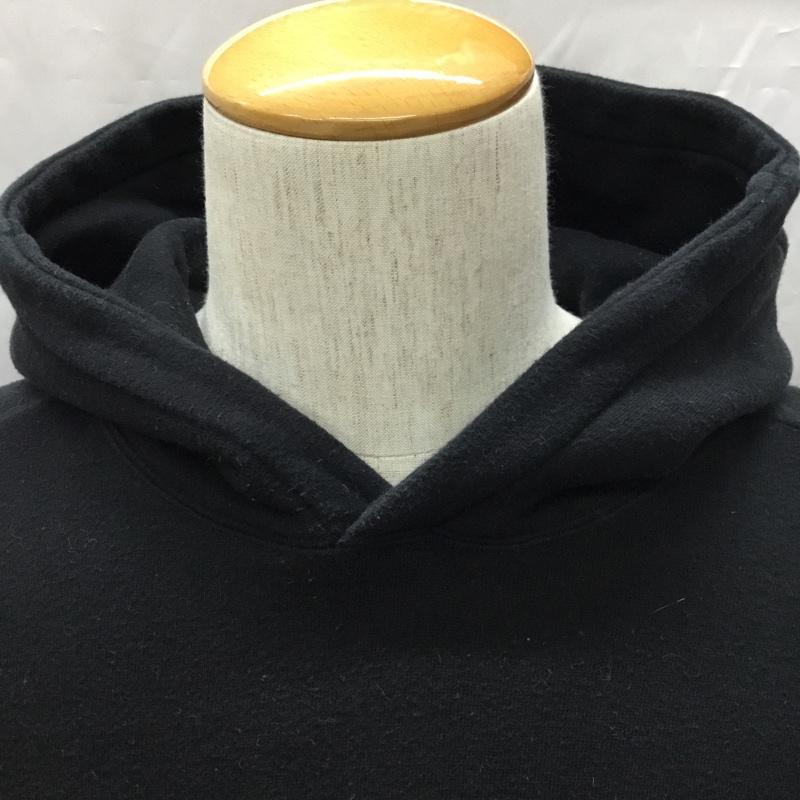 バーバリーブラックレーベル BURBERRY BLACK LABEL パーカー 長袖 フーディ 2 無地 黒 / ブラック /  メンズ USED 古着 中古 10108890