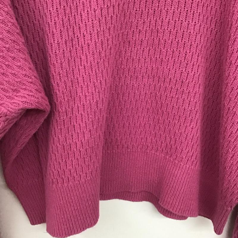 フリークスストア FREAK S STORE ニット、セーター 長袖 長袖ニットカットソー セーター FREE 総柄 マゼンタ / マゼンタ /  レディース USED 古着 中古 10147028