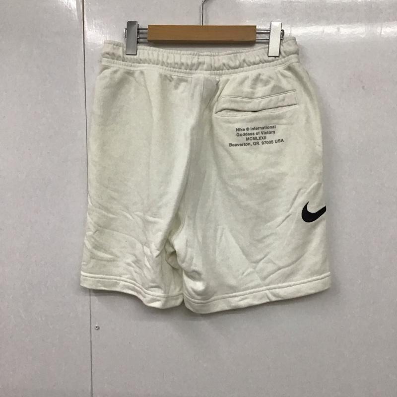 ナイキ NIKE パンツ ショートパンツ cj4883-100 SWOOSHFRENCHTERRYSHORT スウェットパンツ ハーフパンツ M ロゴ、文字 白 / ホワイト /  メンズ USED 古着 中古 10130694