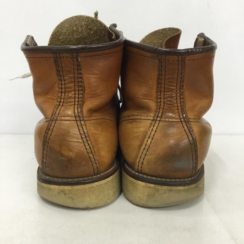 レッドウィング RED WING ブーツ ショートブーツ 875 6インチ クラシックモック 7.5E レザー 無地 茶 / ブラウン /  メンズ USED 古着 中古 10140425