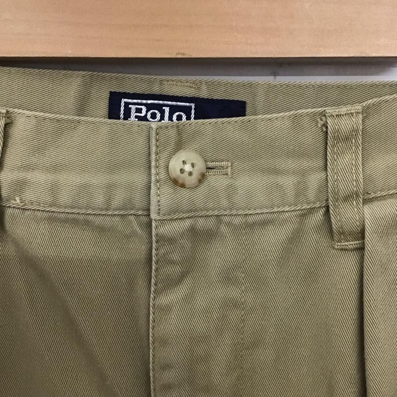ポロバイラルフローレン Polo by RALPH LAUREN パンツ チノパン チノパン カジュアルパンツ ワイドパンツ ストレートパンツ 32インチ 無地 ベージュ / ベージュ /  メンズ USED 古着 中古 10112800