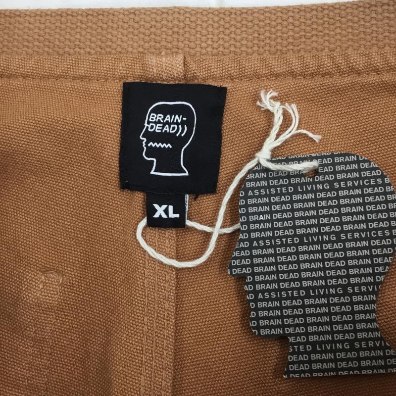ブレインデット BRAIN DEAD パンツ ワークパンツ、ペインターパンツ XL ワンポイント X 無地 茶 / ブラウン /  メンズ USED 古着 中古 10119971