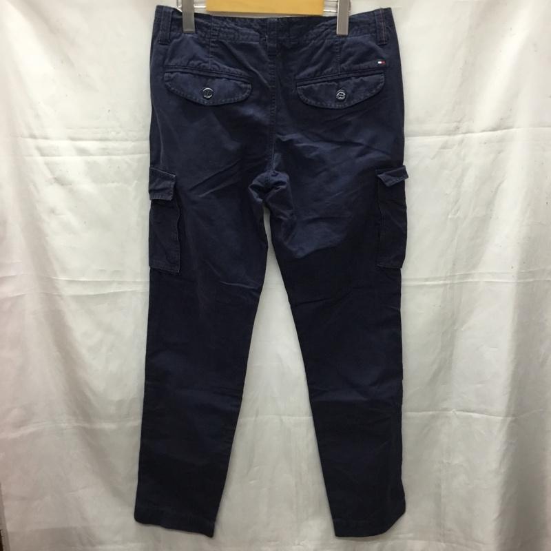 トミーヒルフィガー TOMMY HILFIGER パンツ ワークパンツ、ペインターパンツ 32インチ 無地 紺 / ネイビー /  メンズ USED 古着 中古 10110593