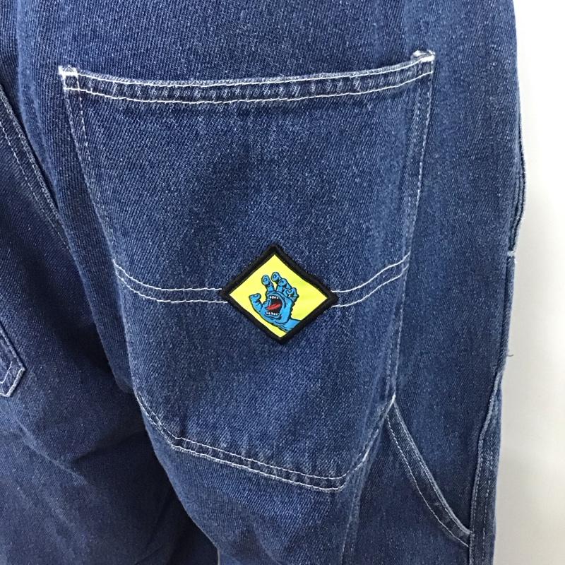 サンタクルーズ SANTA CRUZ パンツ デニム、ジーンズ 502213532 ボトム デニムパンツ ワイドパンツ カジュアルパンツ L ロゴ、文字 インディゴ / インディゴ /  メンズ USED 古着 中古 10119463