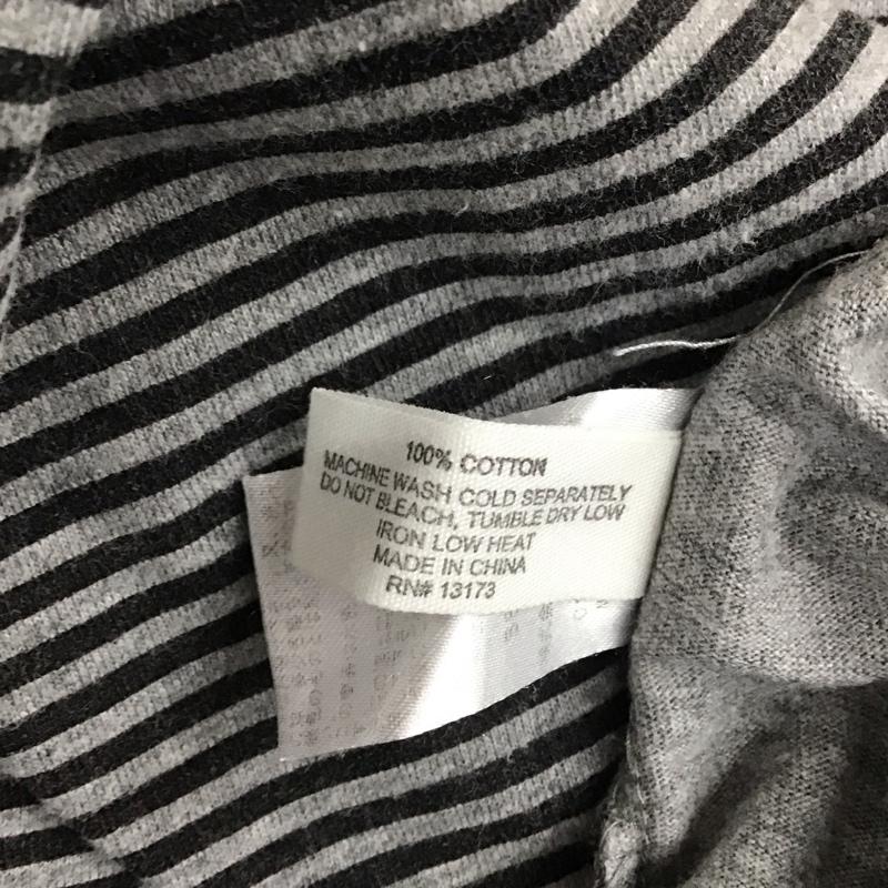 サタデーズサーフニューヨークシティー SATURDAYS SURF NYC Tシャツ 半袖 半袖カットソー プリントTシャツ クルーネックカットソー XS ボーダー柄 灰 / グレー /  メンズ USED 古着 中古 10113140