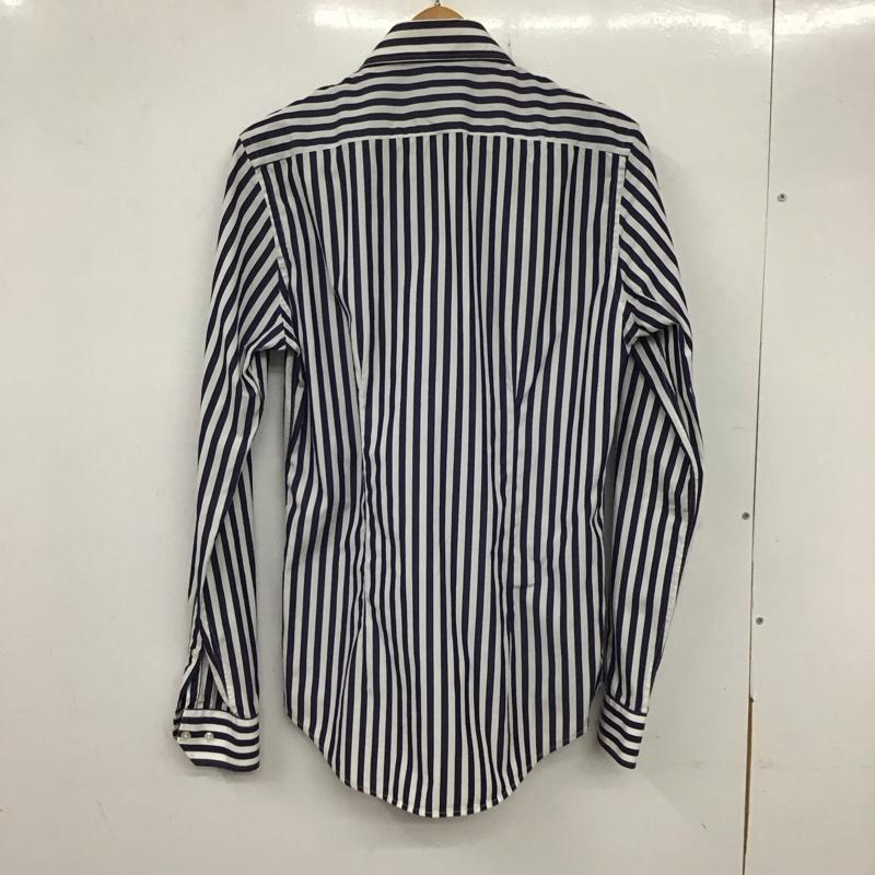 ザラメン ZARA MAN シャツ、ブラウス 長袖 長袖シャツ ストライプシャツ カラーシャツ S ストライプ 白 / ホワイト / X 紺 / ネイビー /  メンズ USED 古着 中古 10135478