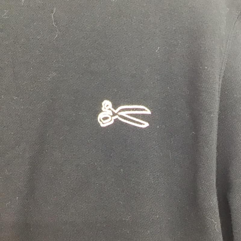 デンハム DENHAM トレーナー 長袖 長袖トレーナー スウェット クルーネック プルオーバー L ロゴ、文字 黒 / ブラック /  メンズ USED 古着 中古 10141762