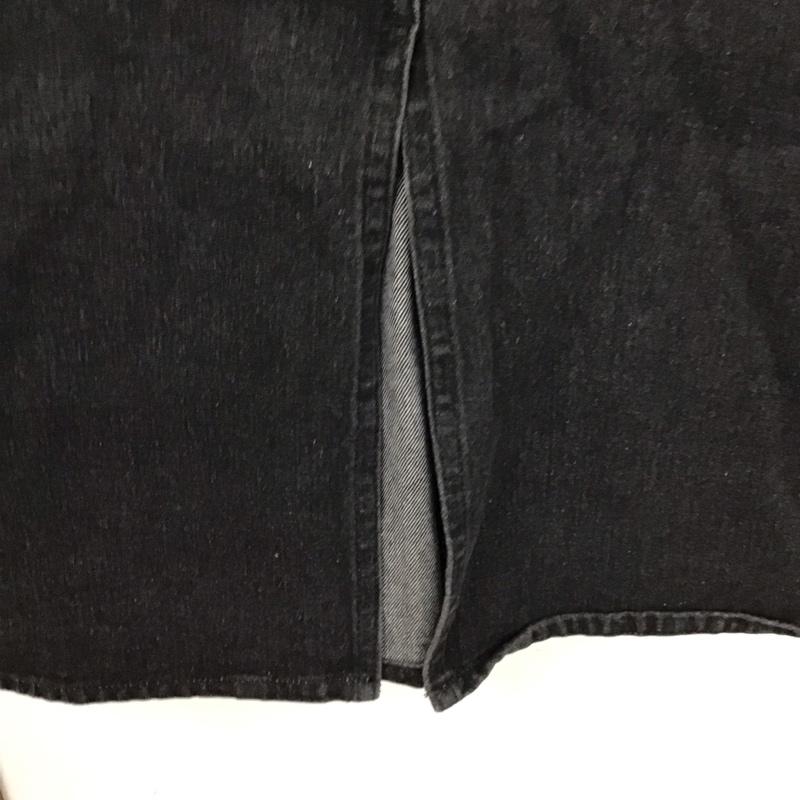 アーバンリサーチ URBAN RESEARCH スカート ロングスカート WH94-25M007 バックスリットデニムスカート S 無地 黒 / ブラック /  レディース USED 古着 中古 10129193