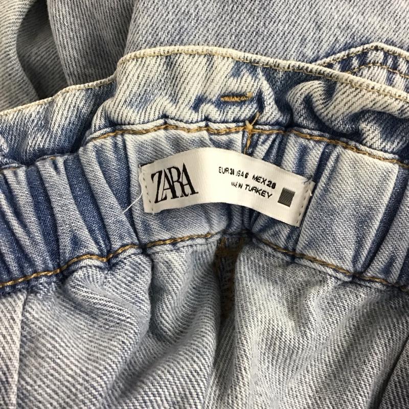 ザラ ZARA パンツ デニム、ジーンズ 38 無地 水色 / ライトブルー /  レディース USED 古着 中古 10130398