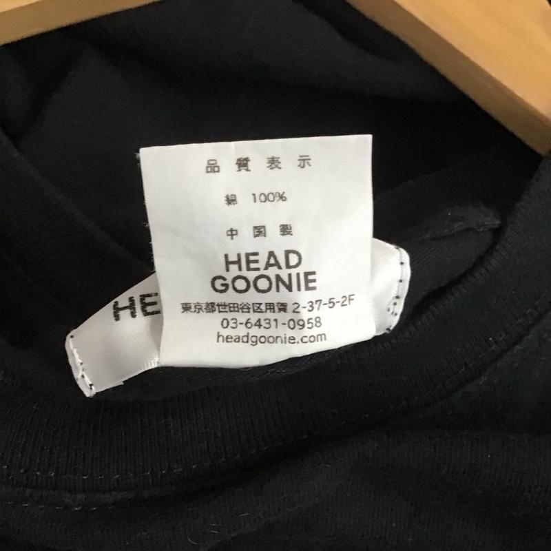 ヘッドグーニー HEADGOONIE カットソー 長袖 長袖カットソー プリントカットソー クルーネック L プリント 黒 / ブラック /  メンズ USED 古着 中古 10129287
