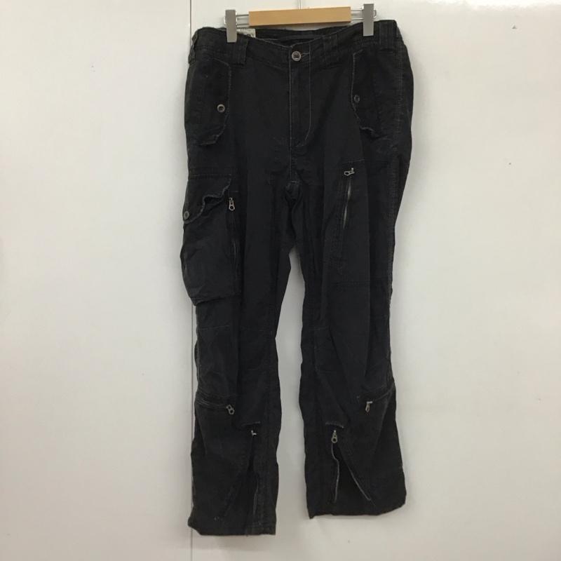 ポロラルフローレン POLO RALPH LAUREN パンツ ワークパンツ、ペインターパンツ ミリタリーパンツ ワイドパンツ カジュアルパンツ ストレートパンツ 32インチ 無地 黒 / ブラック /  メンズ USED 古着 中古 10119127
